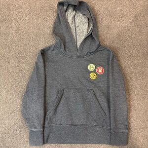 Patagonia Hoody Sweatshirt Kids XS Blue Patches Outdoor